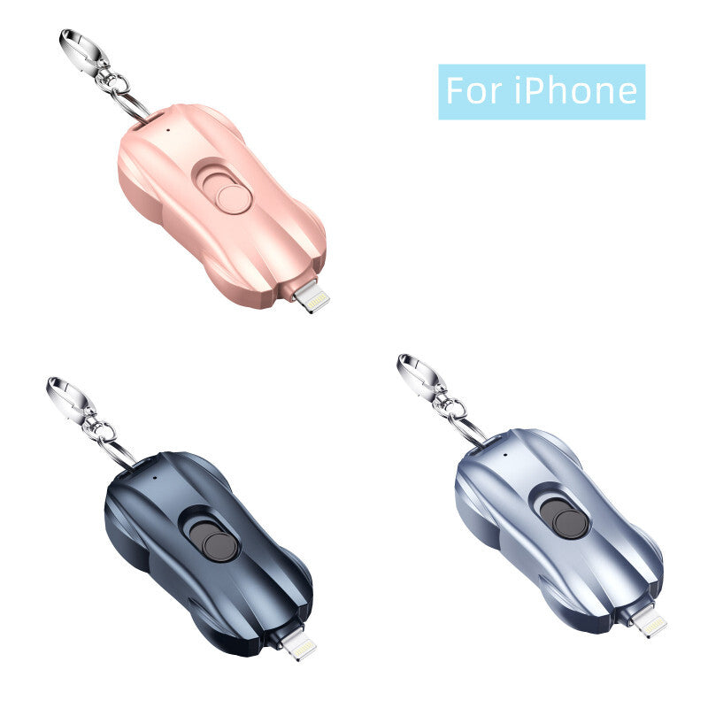 Keychain Portable Charger 1500Mah for Type-C Mini Power Emergency Power Bank