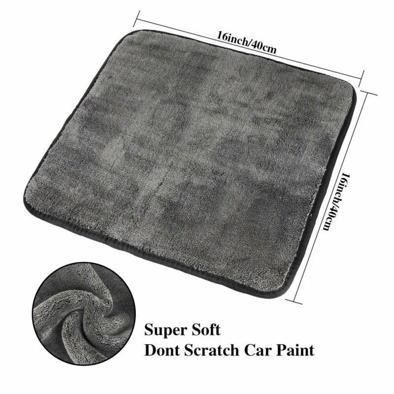 1200GSM Car Wash Microfiber Towel 40X40Cm Car Detailing Drying Auto Washing Cloth Micro Fiber Rags for Car Accessories