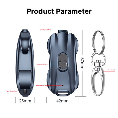 Keychain Portable Charger 1500Mah for Type-C Mini Power Emergency Power Bank