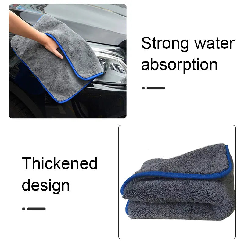 1200GSM Car Wash Microfiber Towel 40X40Cm Car Detailing Drying Auto Washing Cloth Micro Fiber Rags for Car Accessories